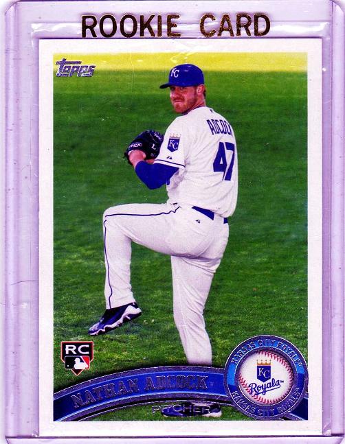 2011 Topps Base Set Series 2 Nathan Adcock Rookie Card #503 - Kansas City Royals